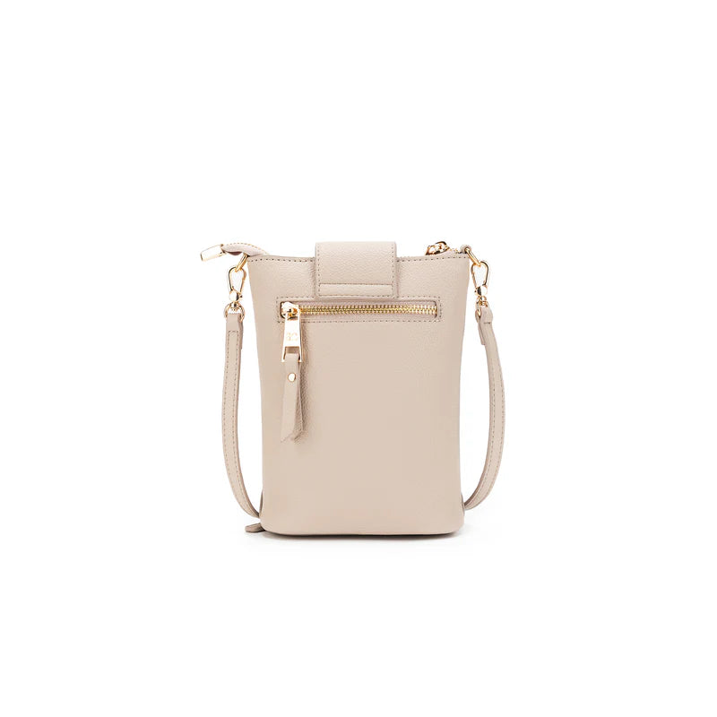 BLACK CAVIAR LAINEY PHONE/CROSSBODY BAG - OATMEAL