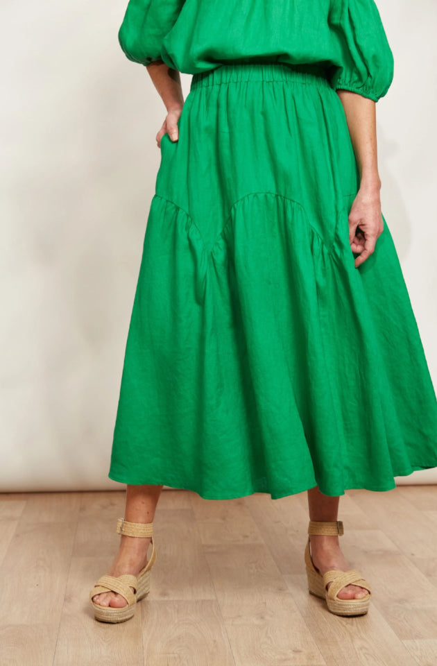 EB & IVE HALCYON SKIRT - EMERALD - 2561407