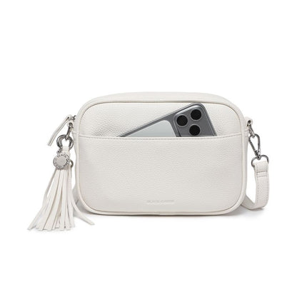 BLACK CAVIAR BAGS - INDIE CROSSBODY - WHITE