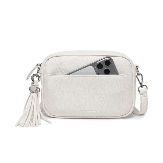 BLACK CAVIAR BAGS - INDIE CROSSBODY - WHITE