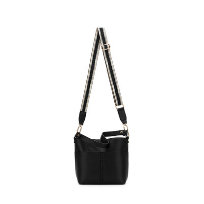 BLACK CAVIAR MELODY CROSSBODY BAG - BLACK