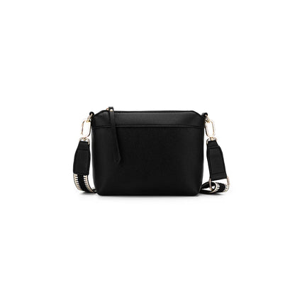 BLACK CAVIAR MELODY CROSSBODY BAG - BLACK