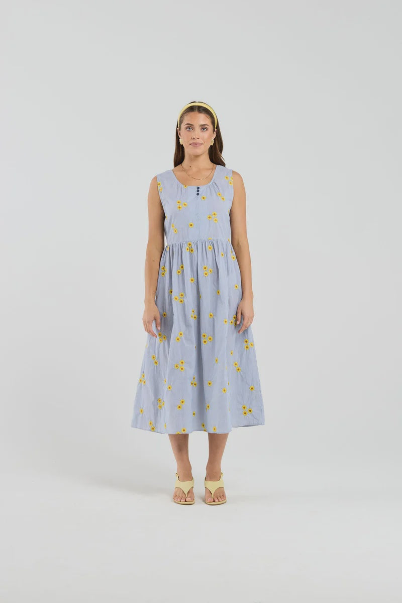 THING THING CASSANDRA DRESS - SUNSTRIPE