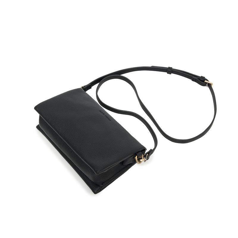 BLACK CAVIAR BAGS - EDIE CROSSBODY - BLACK