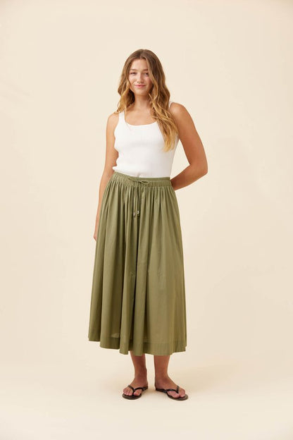 ISLE OF MINE ROSA MAXI SKIRT - SAGE