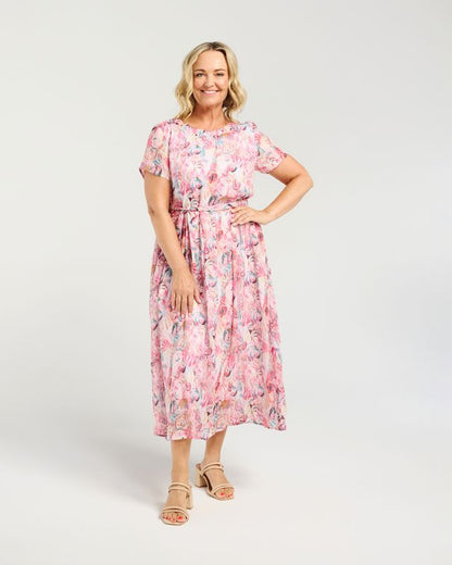 ZAFINA SCARLETT DRESS - FLORAL HAZE
