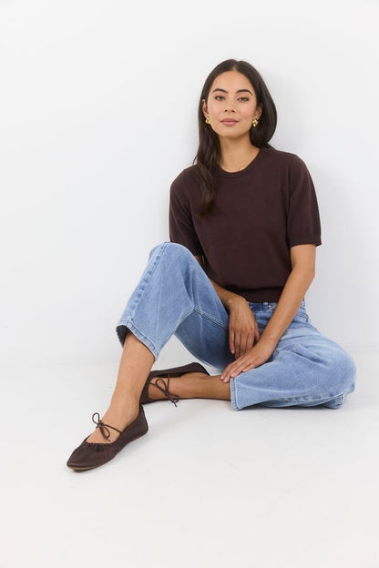 STORIES BE TOLD - EDITION KNIT TEE - CHOCOLATE
