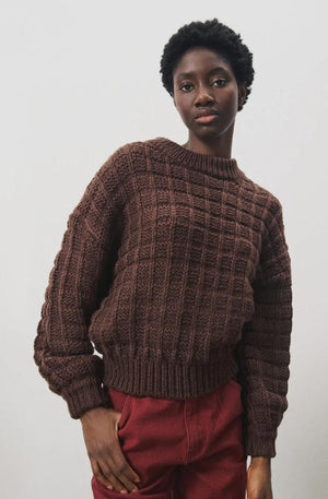 FRNCH CHJARA SWEATER - CHOCOLATE - FW-CHM-24021-CHOCOLAT