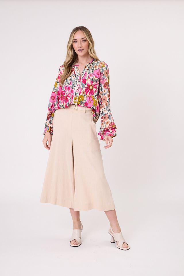 LEMON TREE DESIGN - CONTESSA TOP - GARDEN PRINT