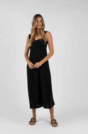 HUMIDITY LIFESTYLE TALLULAH DRESS - BLACK - HS24200