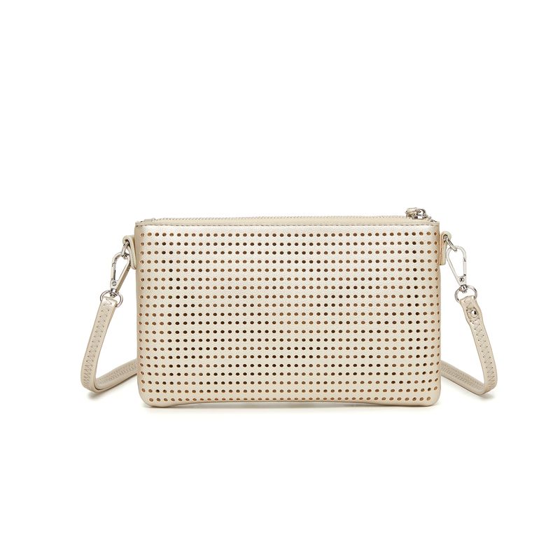 BLACK CAVIAR BAGS - MILLA CROSSBODY/CLUTCH - GOLD