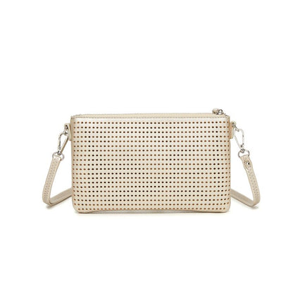 BLACK CAVIAR BAGS - MILLA CROSSBODY/CLUTCH - GOLD