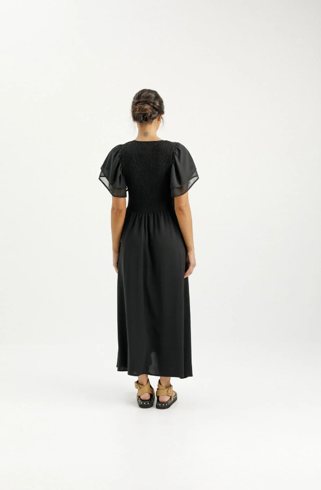 HOME-LEE GWYNETH DRESS - BLACK - HLX887 BLK