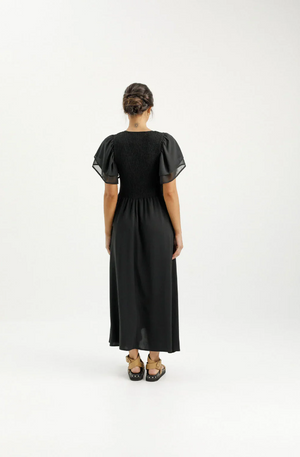 HOME-LEE GWYNETH DRESS - BLACK - HLX887 BLK