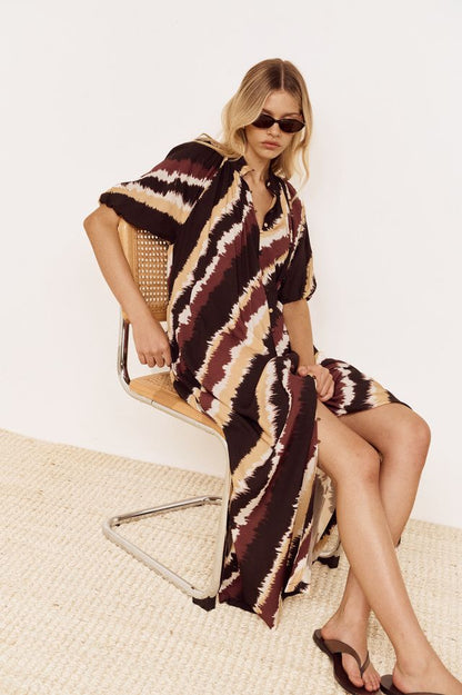 MINK PINK GRETA MAXI DRESS - STRIPE
