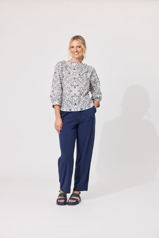 LEMON TREE DESIGN - LOLITA TOP - MOSAIC PRINT