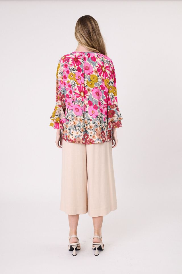 LEMON TREE DESIGN - CONTESSA TOP - GARDEN PRINT