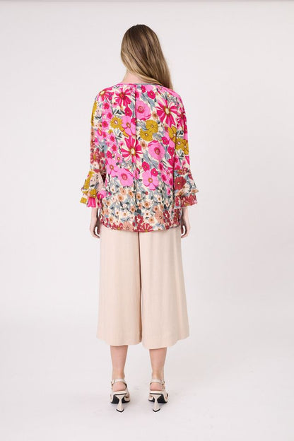 LEMON TREE DESIGN - CONTESSA TOP - GARDEN PRINT