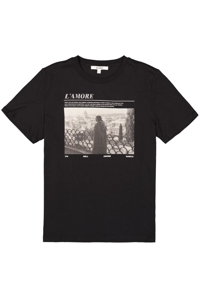 GARCIA L'AMORE TEE SHIRT - BLACK