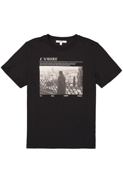 GARCIA L'AMORE TEE SHIRT - BLACK