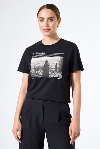 GARCIA L'AMORE TEE SHIRT - BLACK