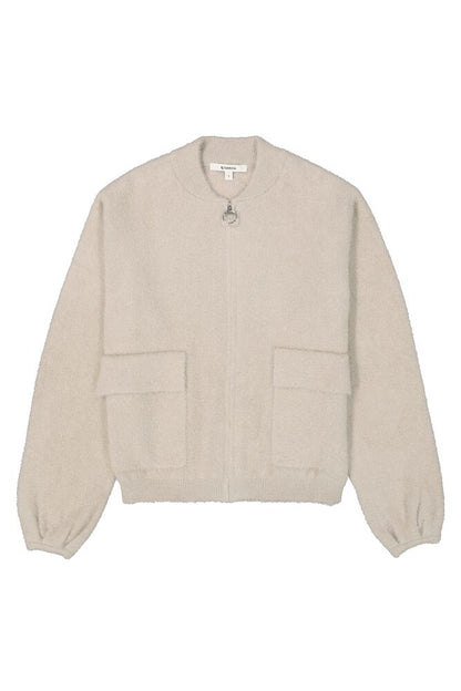 GARCIA BOMBER JACKET - FEATHER GREY