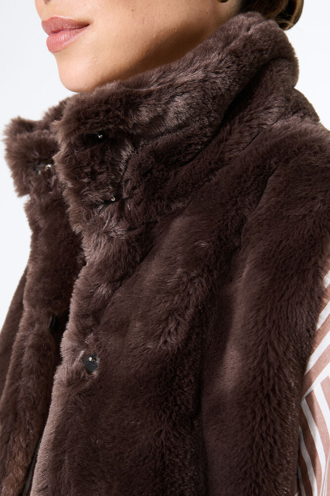 GARCIA OUTDOOR VEST - NIGHT BROWN