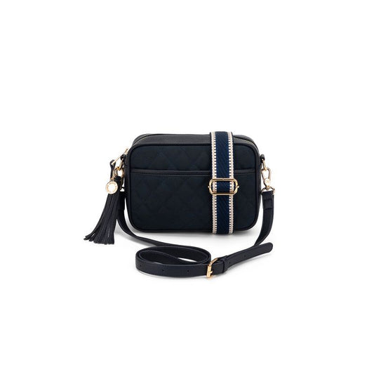 BLACK CAVIAR MAXINE BAG - NAVY