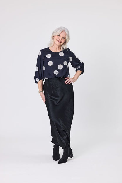 LEMON TREE DESIGN - ANNETTE TOP - BLACK DOT