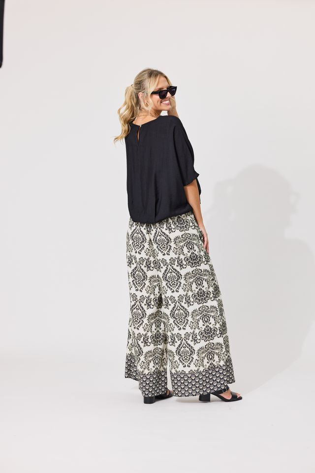 LEMON TREE DESIGN - INDIA PANTS - BLACK PERSIAN