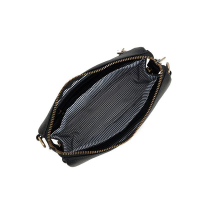 BLACK CAVIAR BAGS - EDIE CROSSBODY - BLACK