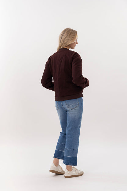 MI MOSO PICARD BOMBER - PLUM