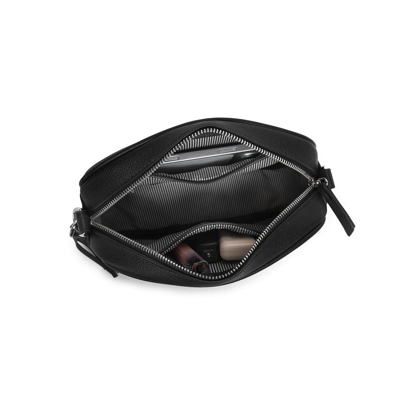 BLACK CAVIAR BAGS - INDIE CROSSBODY - BLACK