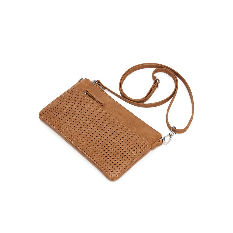 BLACK CAVIAR BAGS - MILLA CROSSBODY/CLUTCH - TAN
