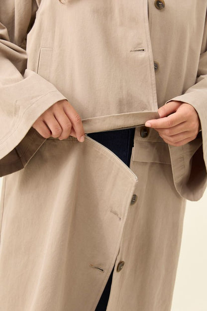 ISLE OF MINE - FARIDA CONVERTIBLE COAT - STONE