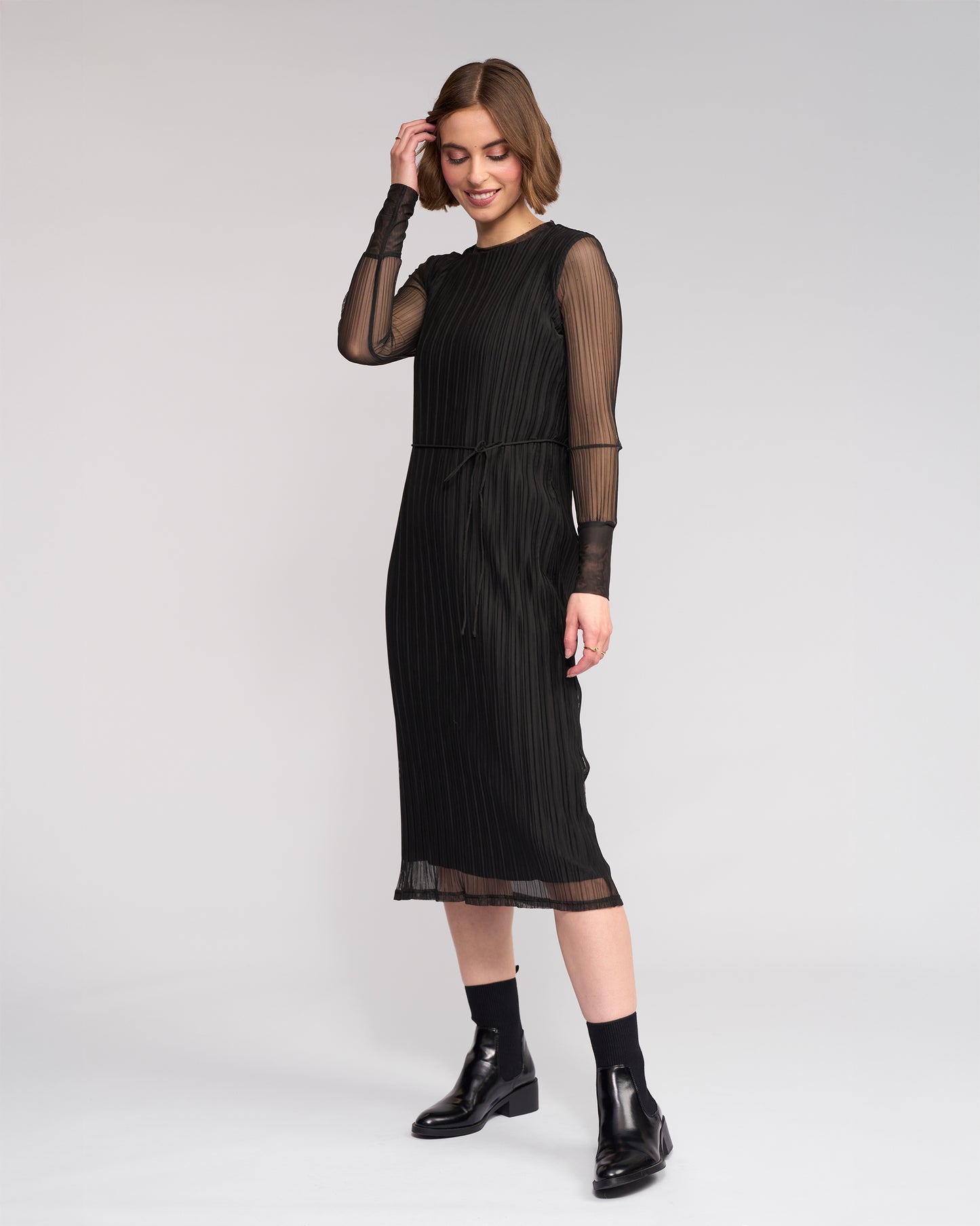 KNEWE FREDDIE DRESS - BLACK