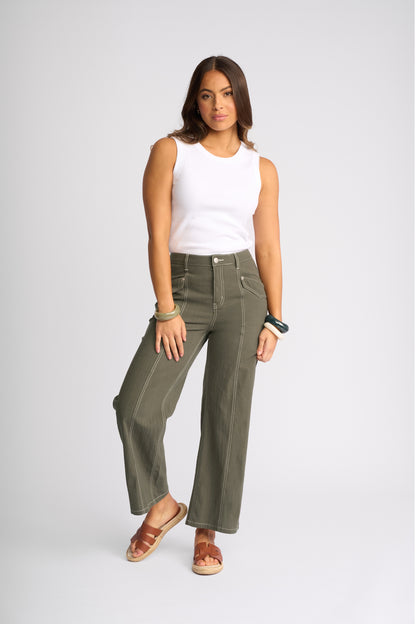 KNEWE SHADE PANT - OLIVE