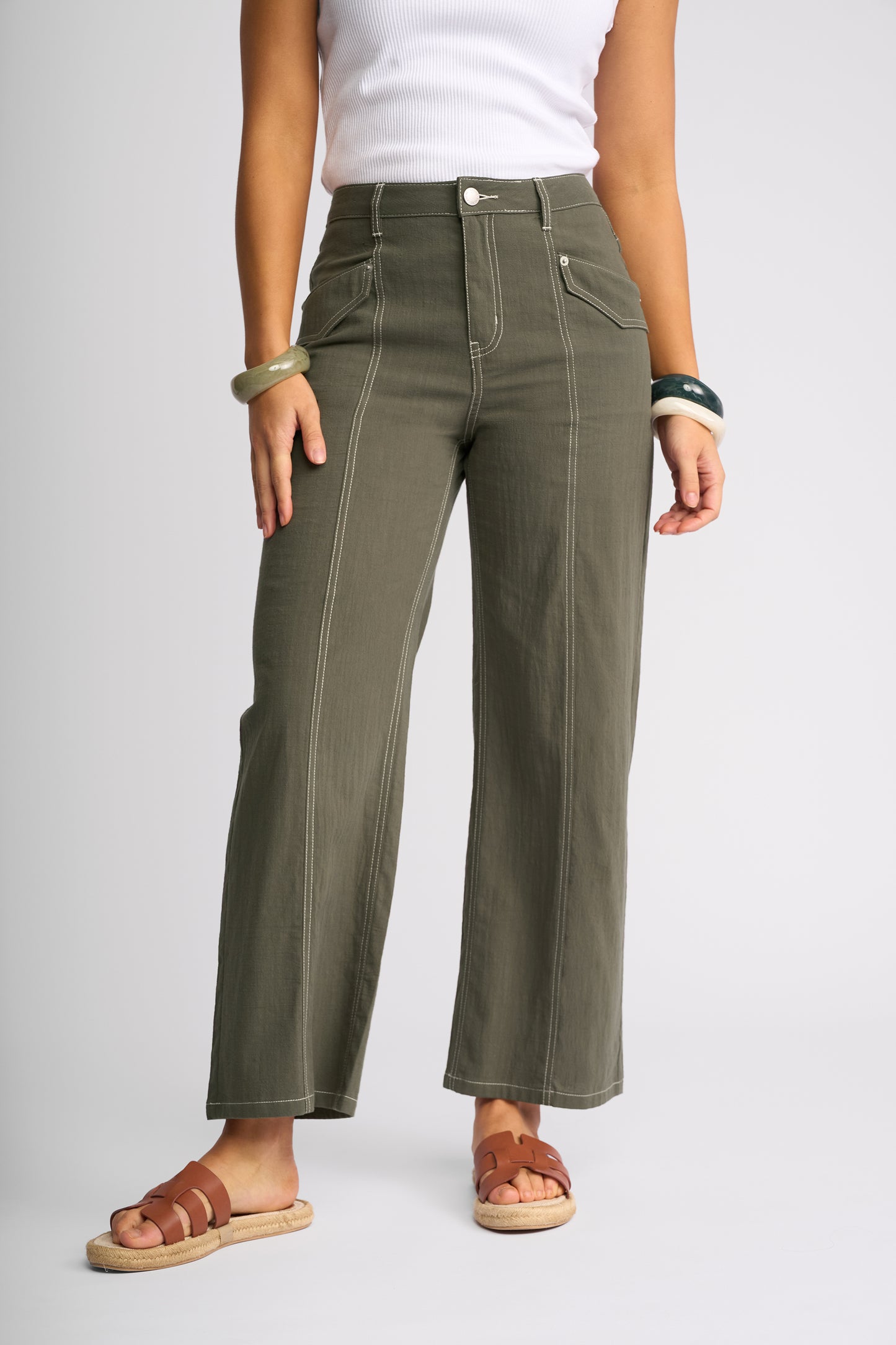 KNEWE SHADE PANT - OLIVE