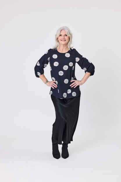 LEMON TREE DESIGN - ANNETTE TOP - BLACK DOT