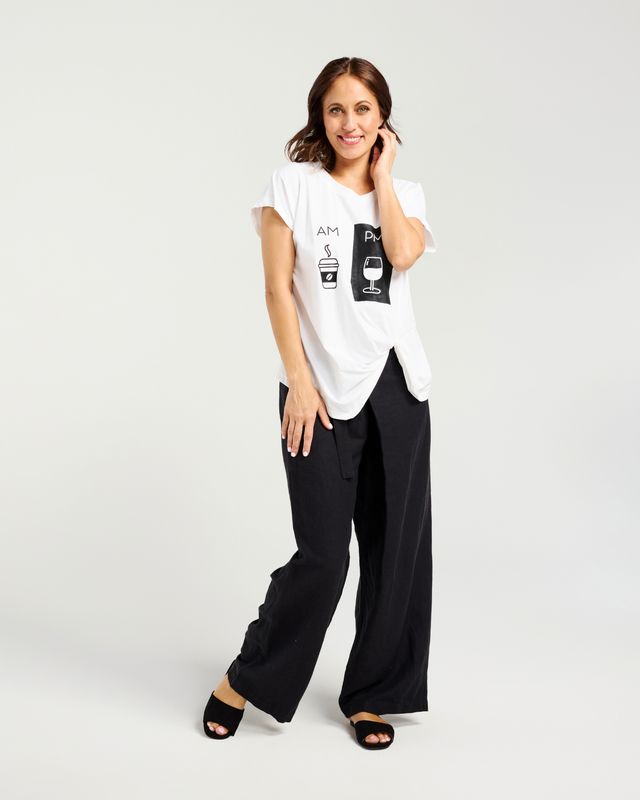 ZAFINA NORA TOP - WHITE