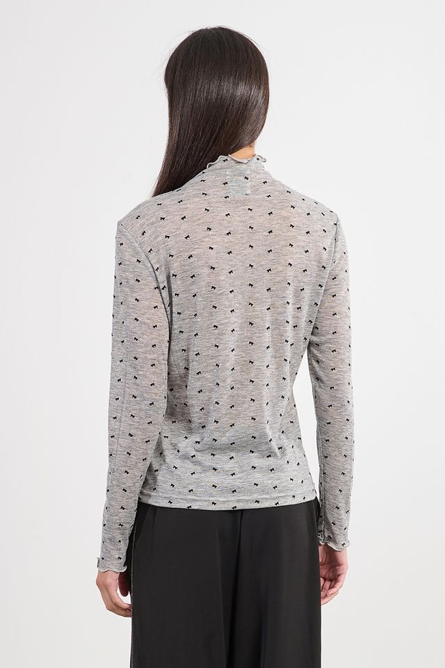 LILI SIDONIO KNITTED UNDERSWEATER - DARK GREY