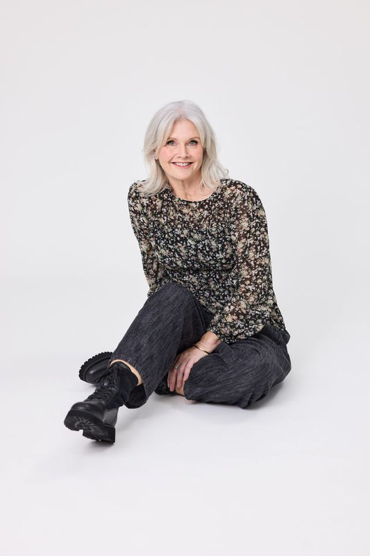 LEMON TREE DESIGN - FREJA TOP - BOUQUET PRINT