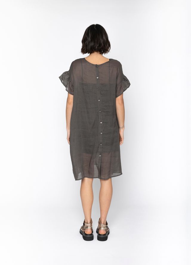 BLACKLIST REINA DRESS - CHARCOAL