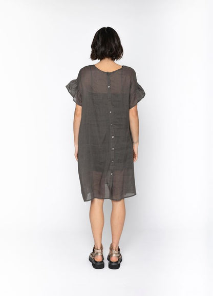 BLACKLIST REINA DRESS - CHARCOAL