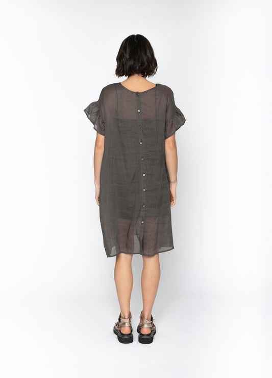 BLACKLIST REINA DRESS - CHARCOAL