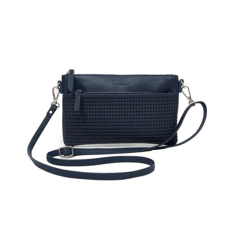 BLACK CAVIAR BAGS - MILLA CROSSBODY/CLUTCH - DEEP NAVY