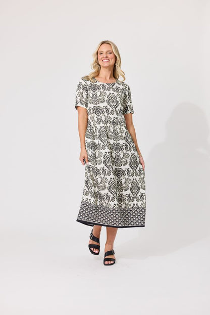 LEMON TREE DESIGN - MADONNA DRESS - BLACK PERSIAN