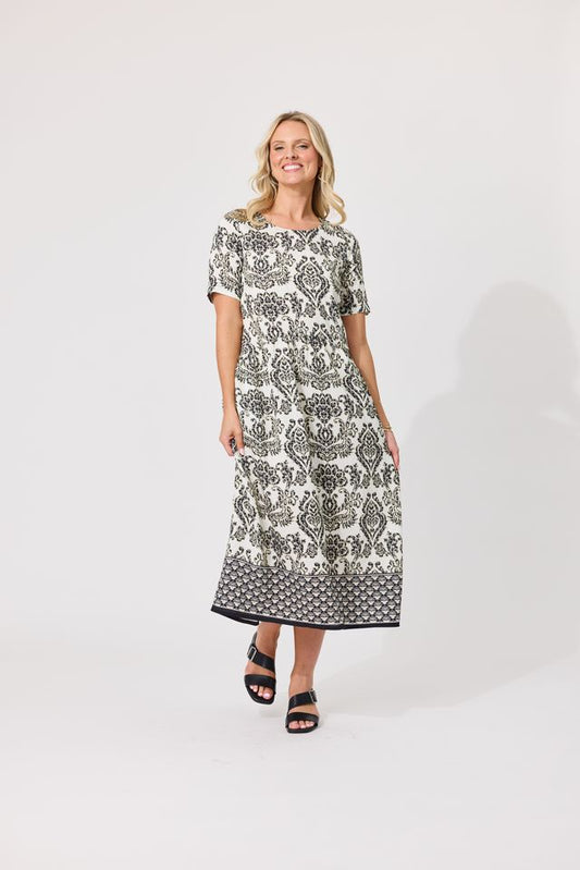 LEMON TREE DESIGN - MADONNA DRESS - BLACK PERSIAN