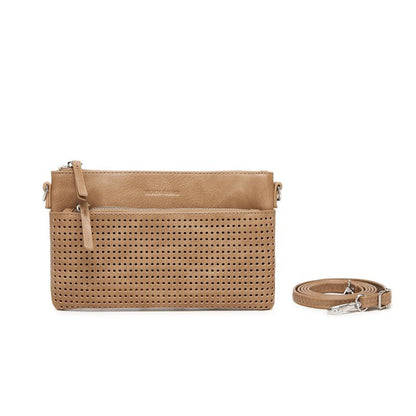BLACK CAVIAR BAGS - MILLA CROSSBODY/CLUTCH - SAND