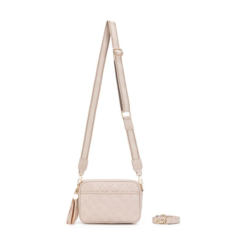 BLACK CAVIAR MAXINE BAG - OATMEAL